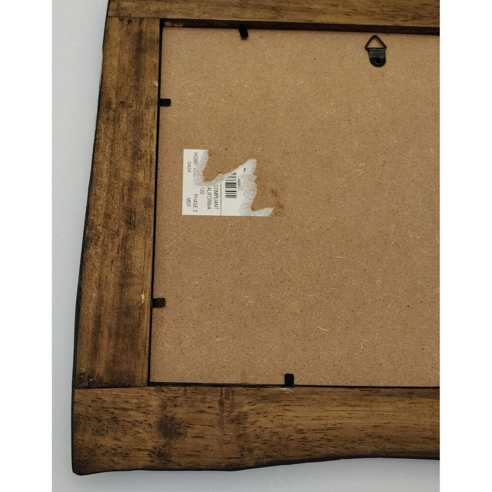 Solid Wood Picture Frame 13x10.5 Vintage Rustic Mission Style Heavy Wood Frame - Picture 8 of 10